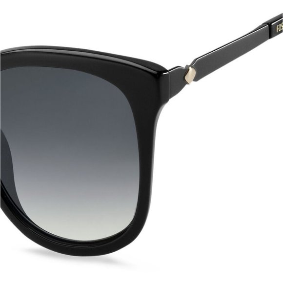 FOSSIL Rectangle Women BLACK Acetate Frame
